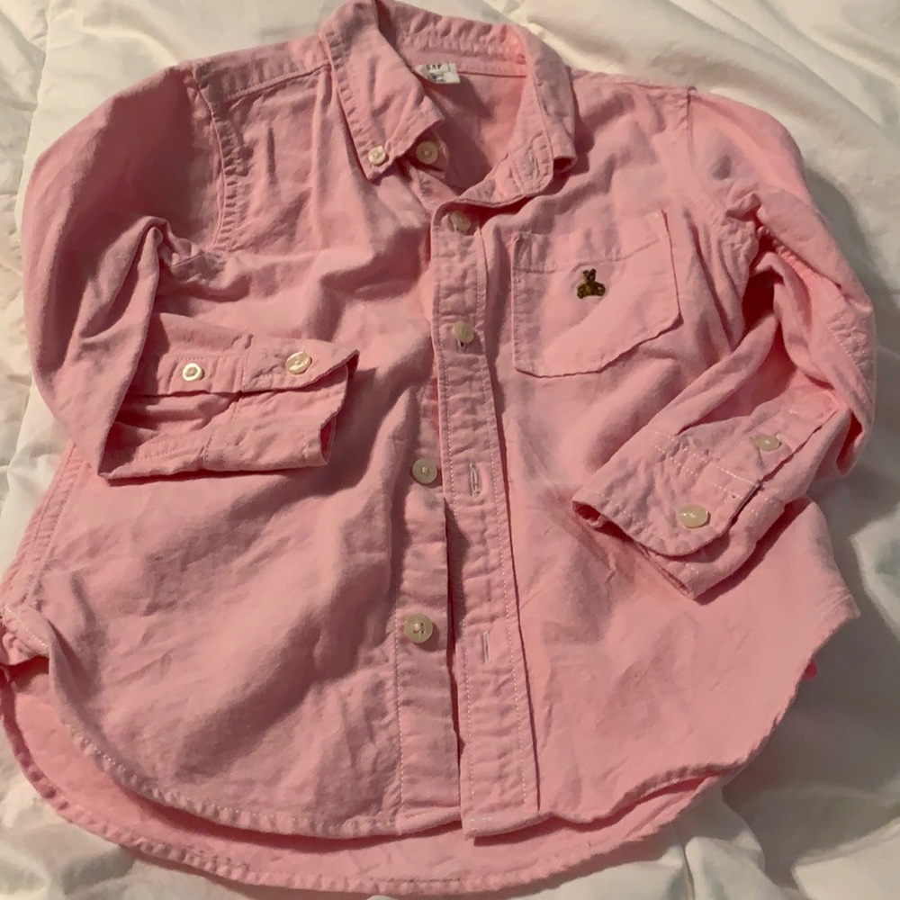Pink Oxford Button Down Shirt